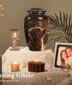 Golden Retriever Dog Pet Cremation Urn - Dog Memorial Urn