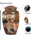 Golden Labrador Mini Cremation Urn For Dog Ashes - Personalized Pet Urns