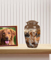 Golden Labrador Mini Cremation Urn For Dog Ashes - Personalized Pet Urns
