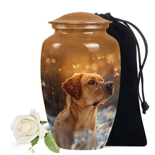 Golden Labrador Personalized Cremation Urn - Pet Cremation Urns for Dogs
