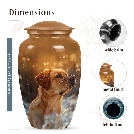 Golden Labrador Personalized Cremation Urn - Pet Cremation Urns for Dogs