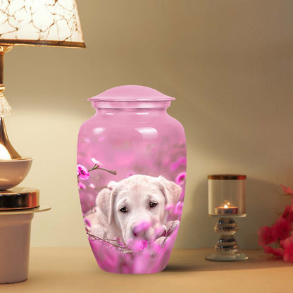 Pink Personalized Dog Cremation Urn for Pet Ashes - Yatskia