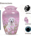 Pink Meadow Dog Pet Cremation Urn For Ashes - Personalized Pet Urns