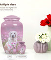 Pink Meadow Dog Pet Cremation Urn For Ashes - Personalized Pet Urns