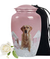 Labrador Pet Urn for Dog Ashes – Beautiful Pink Crystal Tribute Urn