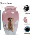 Labrador Pet Urn for Dog Ashes – Beautiful Pink Crystal Tribute Urn
