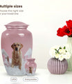 Labrador Pet Urn for Dog Ashes – Beautiful Pink Crystal Tribute Urn