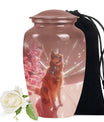 Dog Cremation Urn for Ashes – Pet Memorial Urn with Cherry Blossom Design