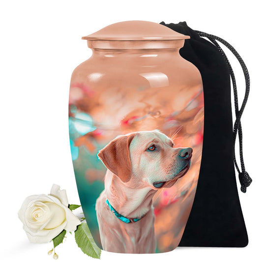 Labrador Dog Cremation Urn for Ashes - Handcrafted Pet Memorial Urn