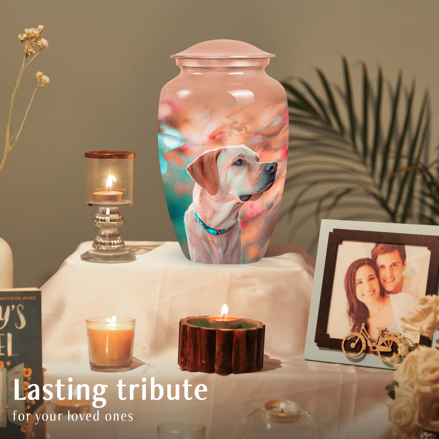 Labrador Dog Cremation Urn for Ashes - Handcrafted Pet Memorial Urn