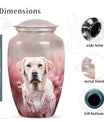 Labrador Dog Funeral Urn for Ashes - Unique Dog Urn Light Pink Theme