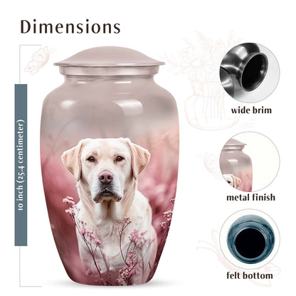 Pink Personalized Dog Cremation Urn for Pet Ashes - Yatskia