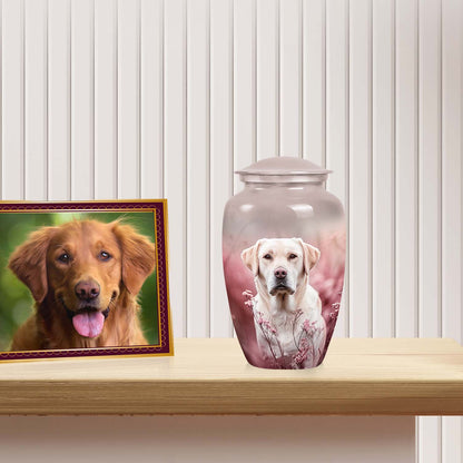 Pink Personalized Dog Cremation Urn for Pet Ashes - Yatskia