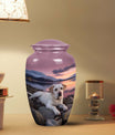 Labrador Dog Memorial Urn - Peaceful Mountain Lake Sunset Urn for Ashes