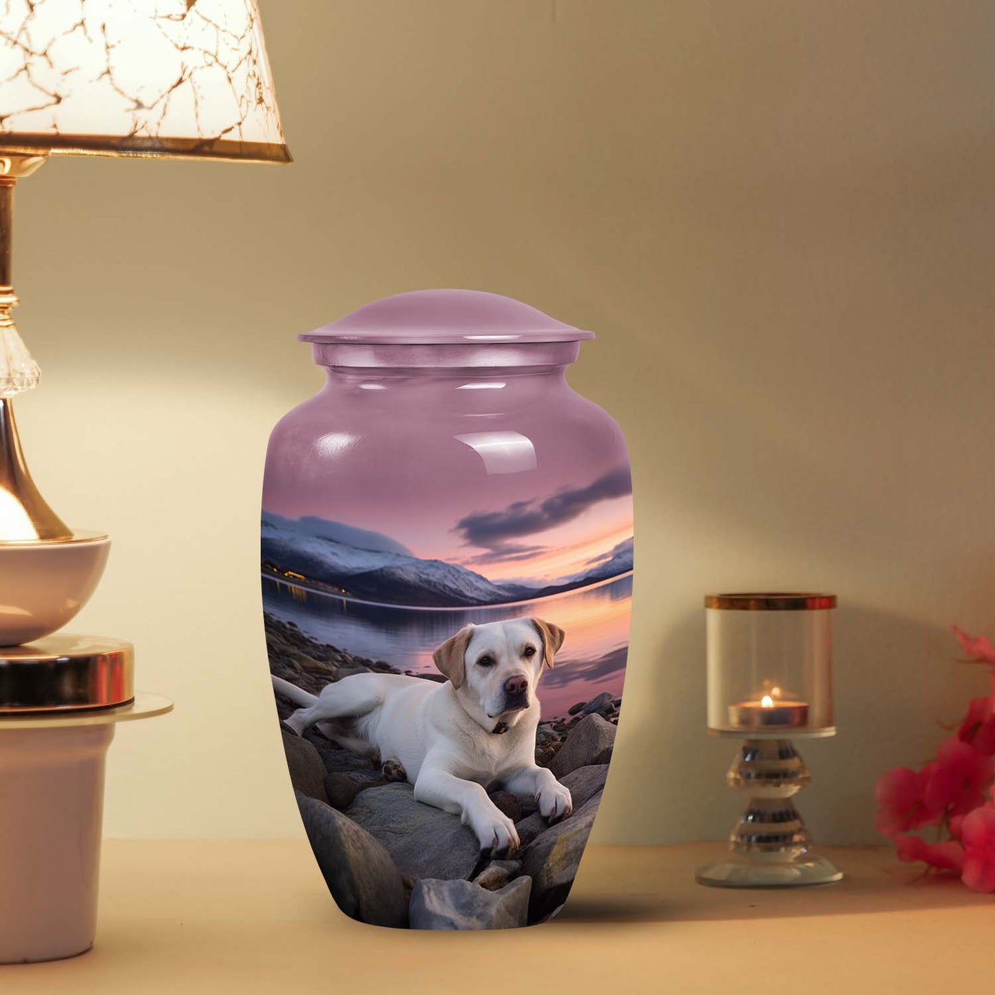 Labrador Dog Memorial Urn - Tribute for Pet Owners