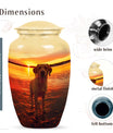 Labrador Dog Memorial Urn - Sunset Beach Pet Cremation Urn for Ashes