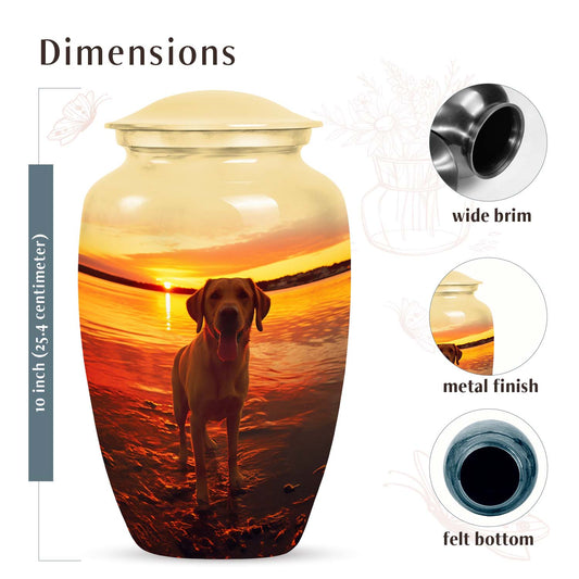 Labrador Dog Memorial Urn - Pet Cremation Urn for Ashes