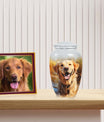 Golden Retriever Large Dog Memorial Urn - Personalized Pet Urns