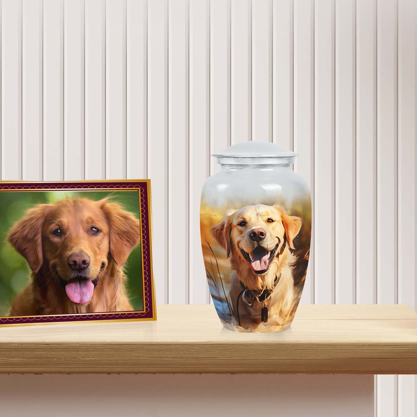 Personalized Dog Memorial Urn for Pet Ashes - Yatskia