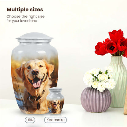 Personalized Dog Memorial Urn for Pet Ashes - Yatskia
