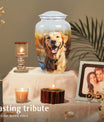 Golden Retriever Large Dog Memorial Urn - Personalized Pet Urns