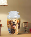 Golden Retriever Large Dog Memorial Urn - Personalized Pet Urns