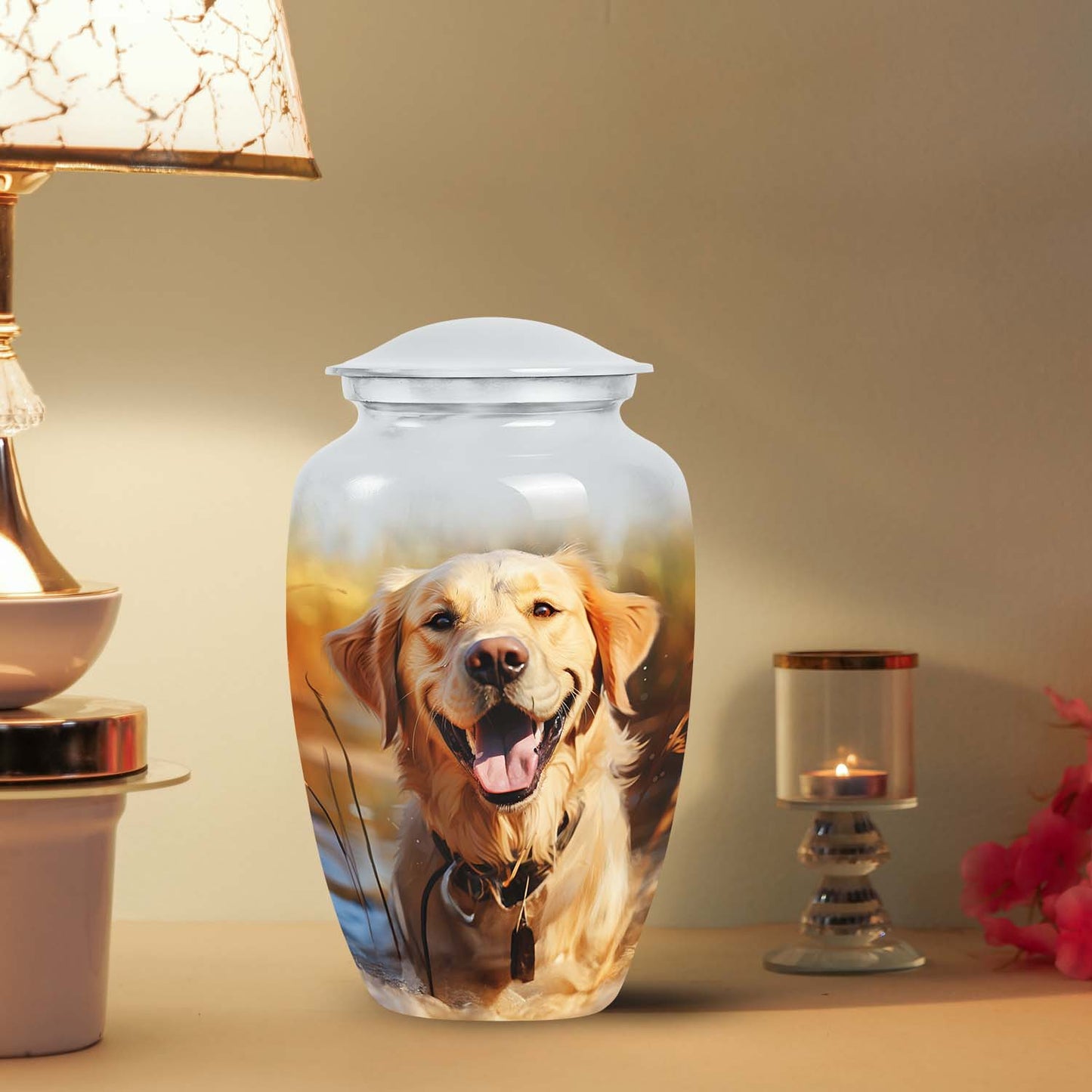 Personalized Dog Memorial Urn for Pet Ashes - Yatskia