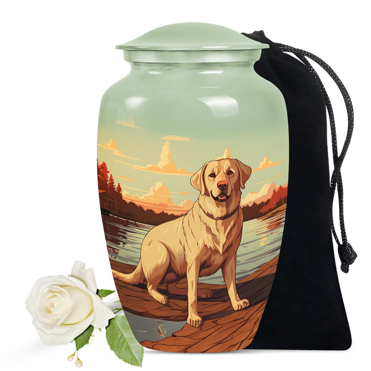 Personalized Dog Cremation Urn for Pet Ashes - Yatskia