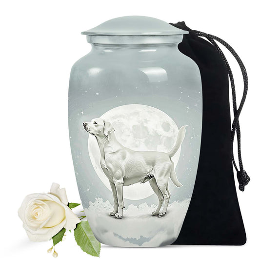 Moonlit Elegance Labrador Retriever Urn - Large Pet Memorial Urn