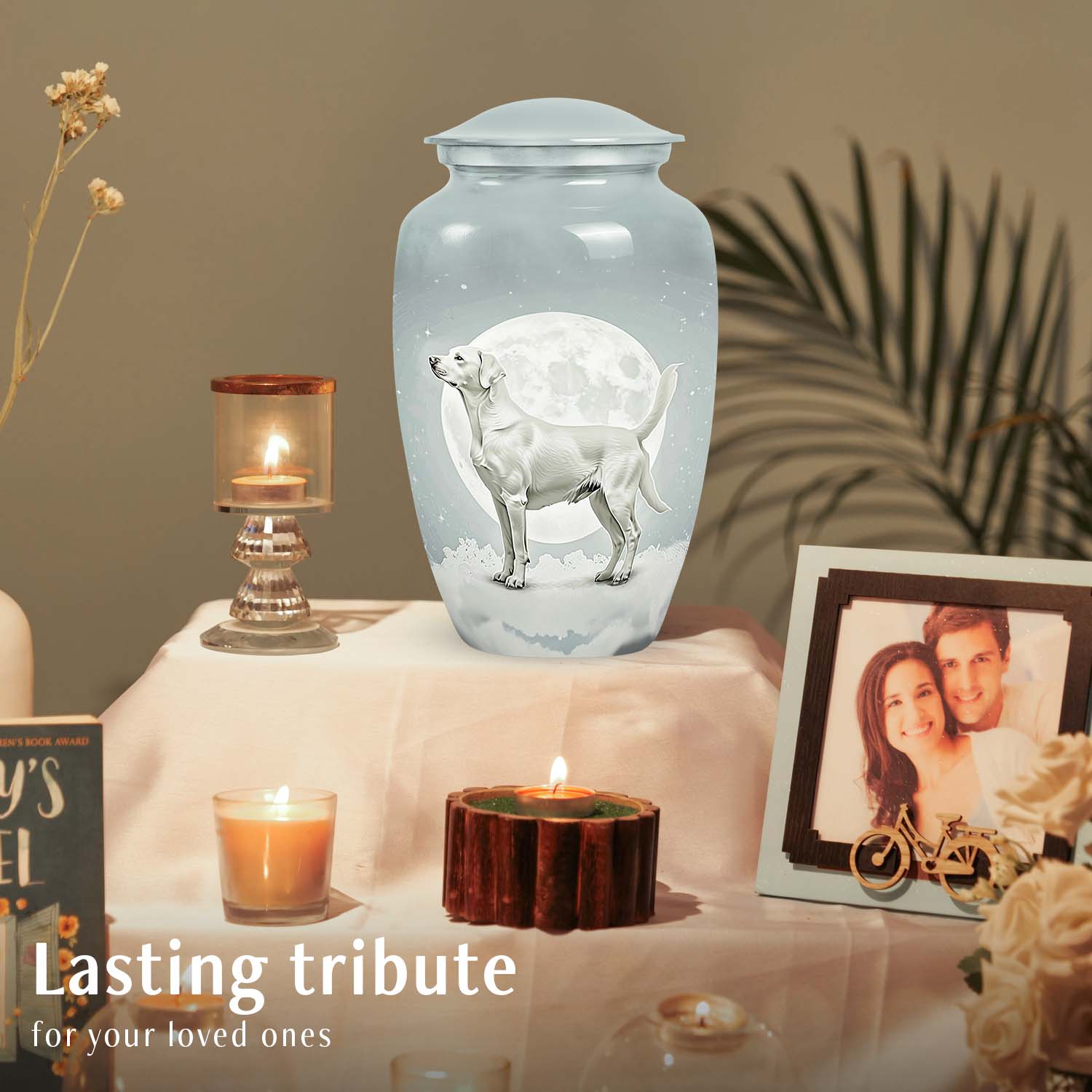 Moonlit Elegance Labrador Retriever Urn - Large Pet Memorial Urn