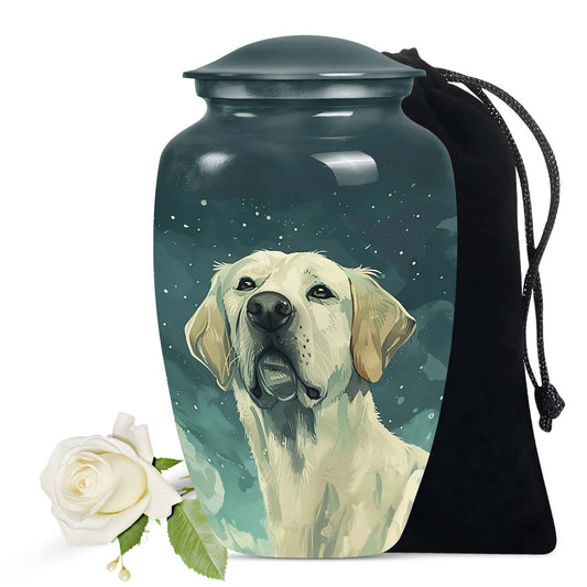 Starlit Reflection Labrador Retriever Pet Memorial Urn For Ashes