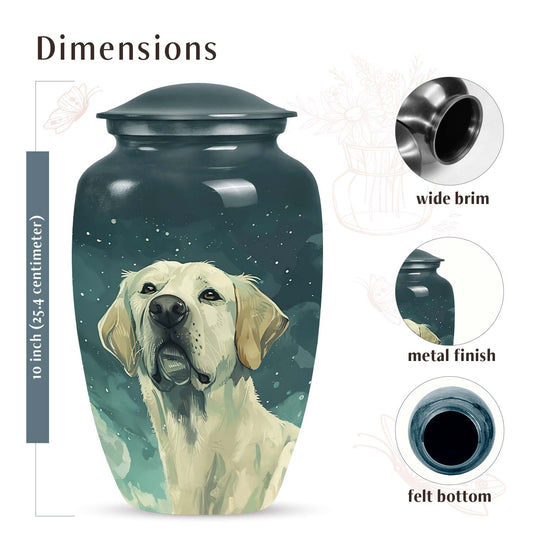 Starlit Reflection Labrador Retriever Pet Memorial Urn For Ashes