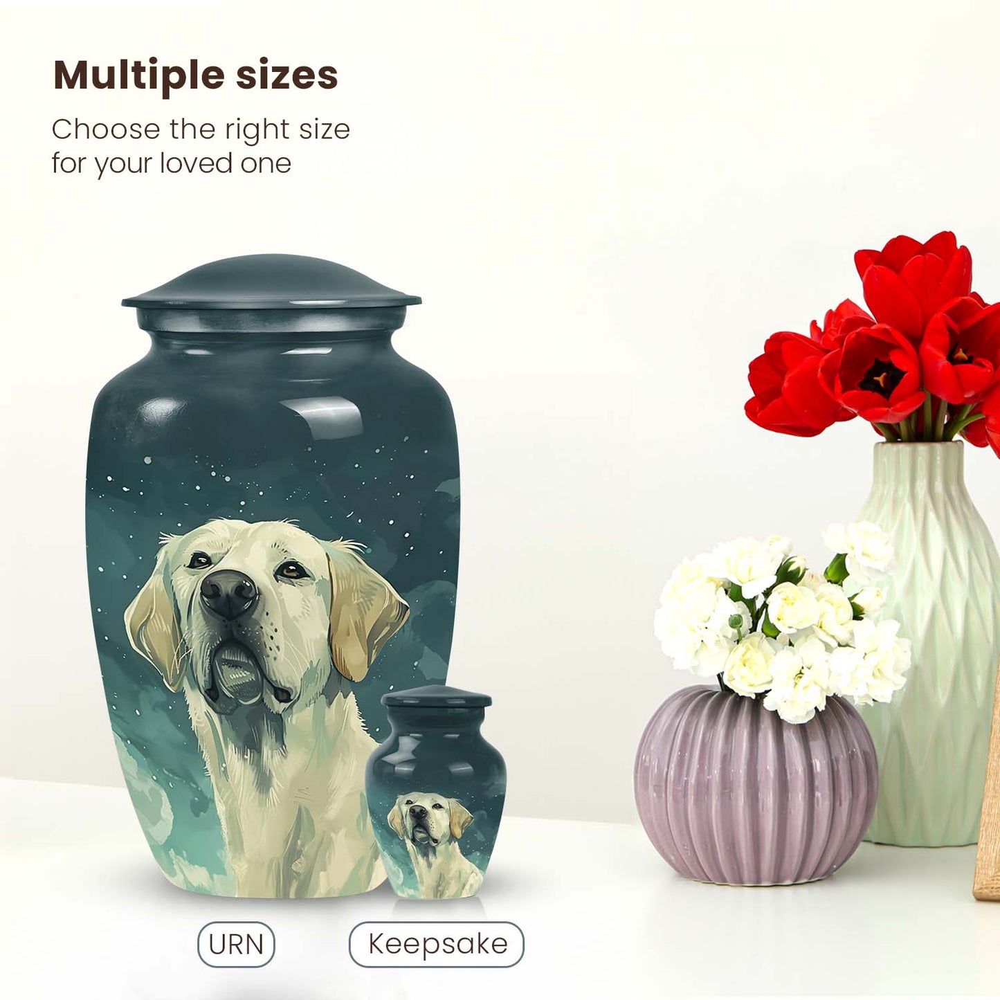 Personalized Dog Memorial Urn for Pet Ashes - Yatskia
