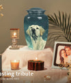 Starlit Reflection Labrador Retriever Pet Memorial Urn For Ashes