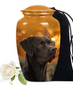 Black Labrador Cremation Urn - Custom Funeral Urns For  Pets Ashes
