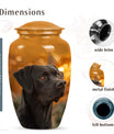 Black Labrador Cremation Urn - Custom Funeral Urns For  Pets Ashes