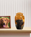 Black Labrador Cremation Urn - Custom Funeral Urns For  Pets Ashes