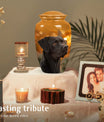Black Labrador Cremation Urn - Custom Funeral Urns For  Pets Ashes