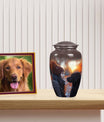 Human and Pet Bond Memorial Keepsake - Handcrafted Pet Memorial Urn