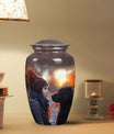 Human and Pet Bond Memorial Keepsake - Handcrafted Pet Memorial Urn