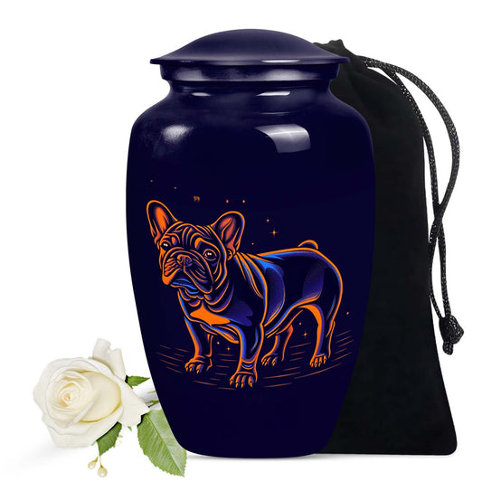 Artistic French Bulldog Cremation Urn - Decorative Urns For Pets Ashes