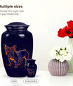 Artistic French Bulldog Cremation Urn - Decorative Urns For Pets Ashes