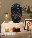 French Bulldog Constellation Urn Pet Memorial - Pet Memorial Urns