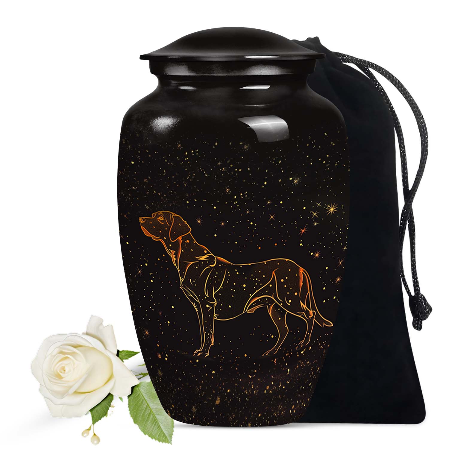 Labrador Constellation Urn Beloved Pet Memorial Urn - Dog Memorial Urn