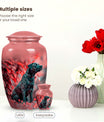 Brindle Dog Cremation Urn for Ashes – Salmon Pink Memorial