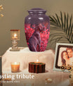 Red Vizsla Cremation Urn for Dog Ashes - Personalized Pet Urn