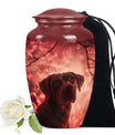 Red Labrador Cremation Urn for Ashes - Large Pet Urns