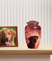 Red Labrador Cremation Urn for Ashes - Large Pet Urns