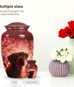 Red Labrador Cremation Urn for Ashes - Large Pet Urns