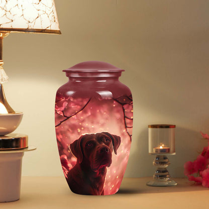 Red Personalized Dog Cremation Urn for Pet Ashes - Yatskia